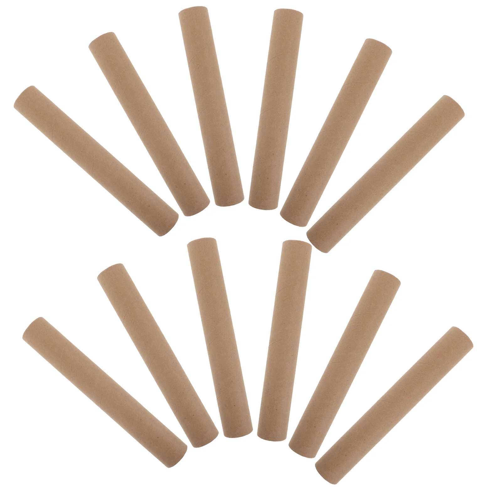 12Pcs Kraft Mailing Tubes Poster Storage Container Heavy Duty Paperboard Tubes Caps for Shipping Blueprints Art Scrolls