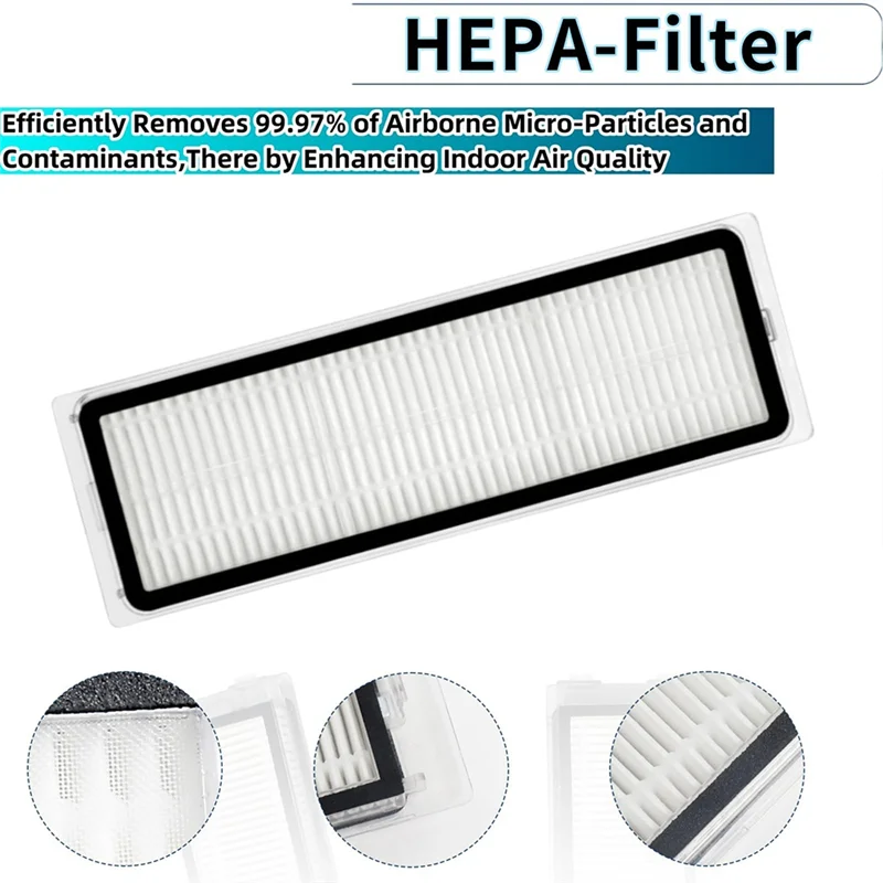 【CODE】Spare Parts Kit For Dreame L10s Ultra Gen 2 Robot Vacuum Cleaner Rubber Main Brush, Hair Cut Side Brush, Filter, Mop Rag