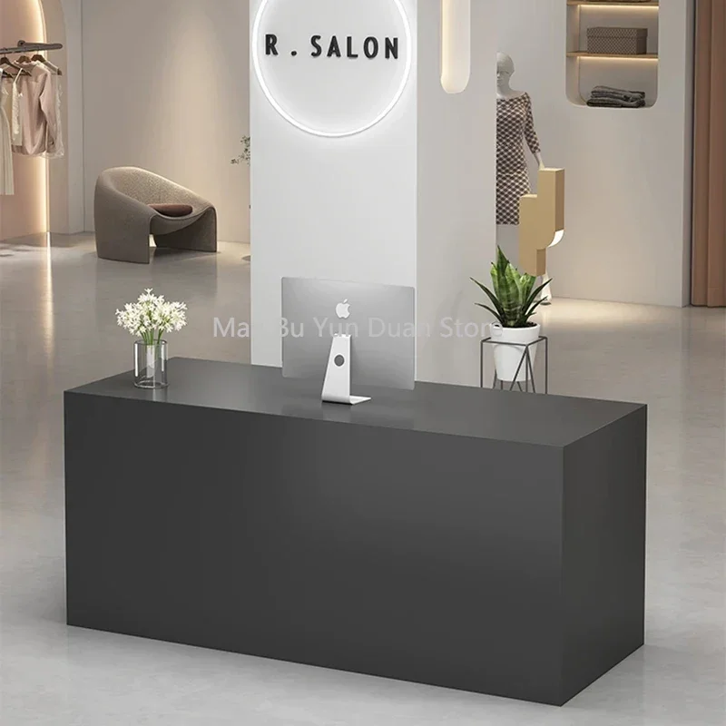 Office Simple Front Shop Reception Desks Desk Standing Spa Modern Reception Hair Salon Restaurant Mostrador Negocio Furniture