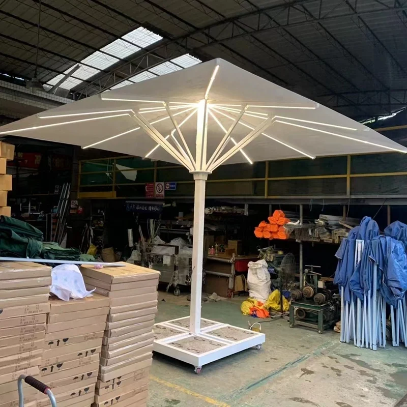 

Большой диаметр 4 м 5 м 6 м 7 м открытый пляжный алюминиевый садовый зонт большой размер солнцезащитный садовый зонт