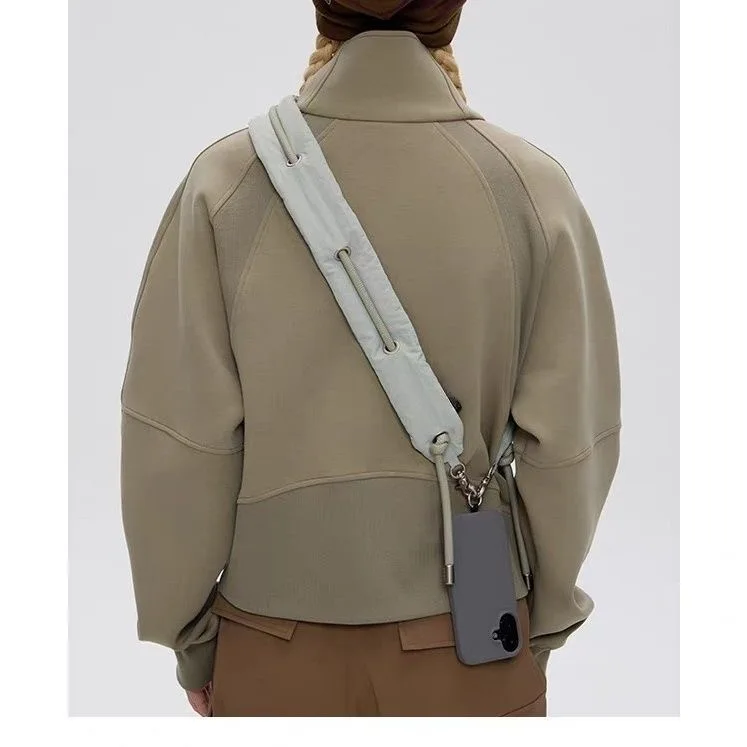Outdoor Climbing Rope Shoulder Strap Detachable Mobile Phone Neck Hanging Bag Replacement Belt Unisex Casual Nylon Single Sho...