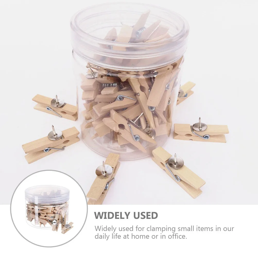 50 Buah Penjepit Foto Kayu Penjepit Gambar untuk Dekorasi Dinding dan Kehidupan Sehari-hari Penjepit Gambar Kayu