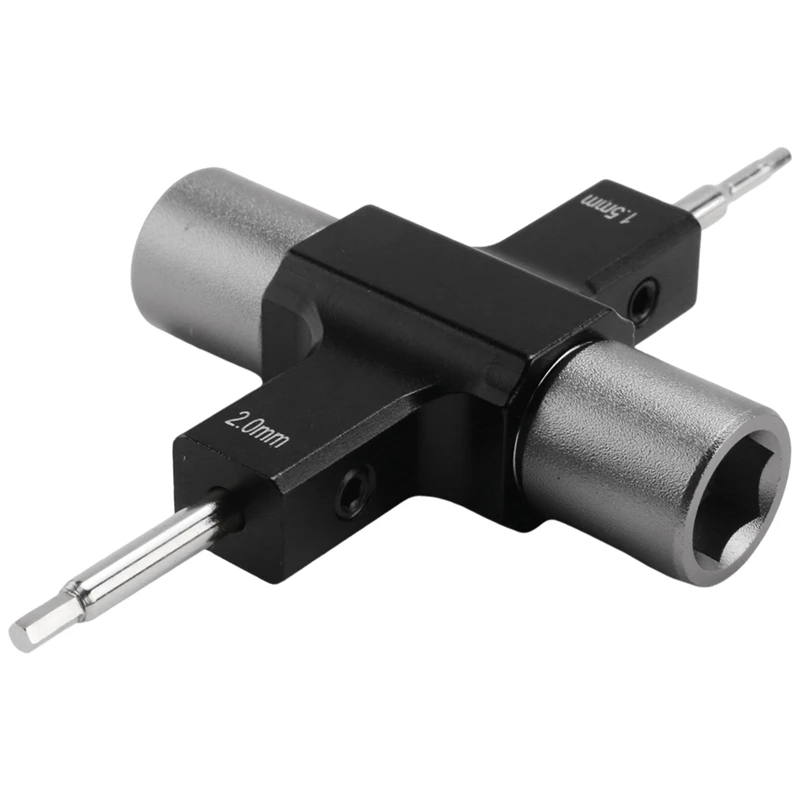 ประแจ M5สี่เหลี่ยมพร้อมเครื่องมือตลับลูกปืน1.5มม./2มม. มอเตอร์ปล่อยไขควงสำหรับโดรน RC สำหรับแข่ง FPV ทนทาน