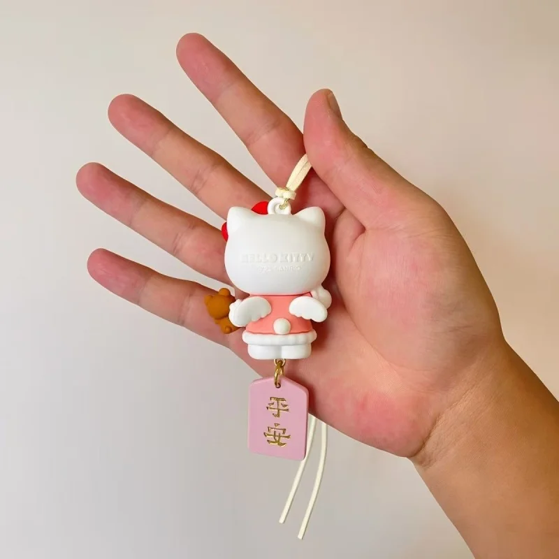 2025 Neuer Miniso Rosa Cartoon Niedlicher Hello Kitty Auto-Rückspiegel-Anhänger Auto-Innendekoration Anhänger Niedlicher Taschenanhänger – Detail 5