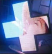 병원 상점용 양면 LED 약국 크로스 P10 1000x1000mm, RS232,RF 무선, WIFI (옵션) 로 교회 제어