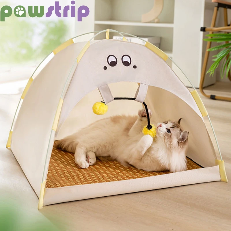 

Cat Tent Portable Removable Cat Nest Non-slip Breathable Summer Pet Sleeping House for Small Medium Dogs Cats Pet Supplies