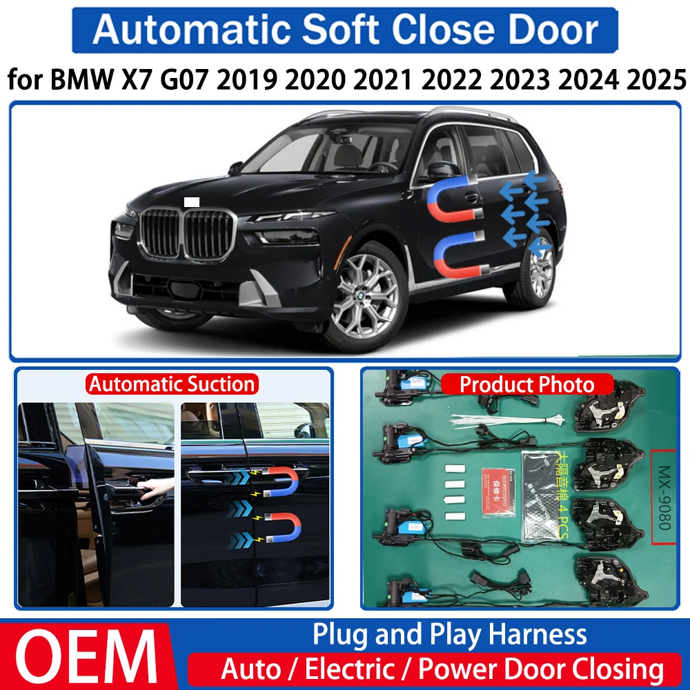 

for BMW X7 G07 2019 2020 2021 2022 2023 2024 2025 Car Automatic Soft Close Door Electric Suction Kit Auto Power Closing System
