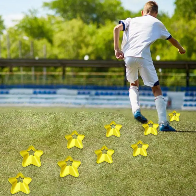 Football Training Markers Football Cones Sports Cones Five-Pointed Star Mark Disc Football Practice Equipment Field Cone Markers