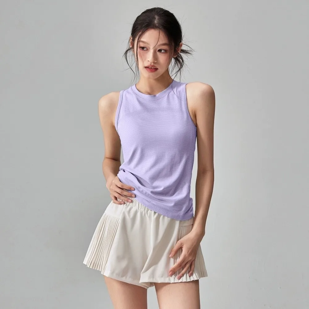 

Повседневный женский жилет для йоги без рукавов, тонкий дизайн, быстросохнущая спортивная рубашка с коротким рукавом, футболка для бега на открытом воздухе