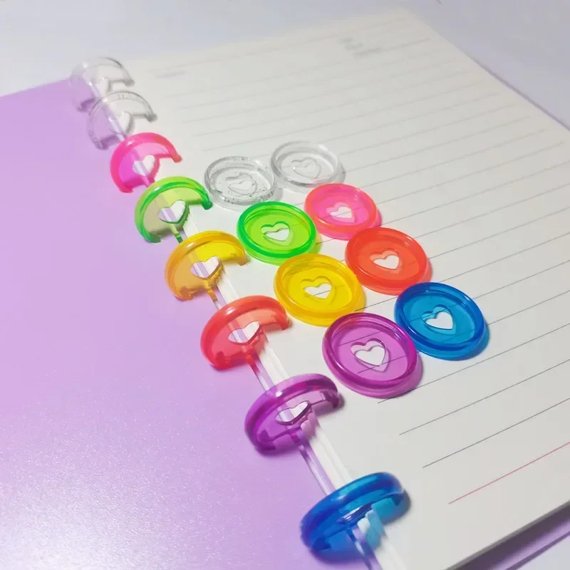 100PCS24mm mushroom planning binding CD notebook binding ring scrapbook CD loose-leaf binder loose-leaf binding ring