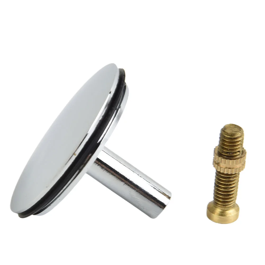 Tapón de Drenaje para Bañera de 43 mm de Diámetro, Cromado, Longitud Ajustable, Material de Cobre Puro para Reemplazo de Desagüe de Lavabo de Baño