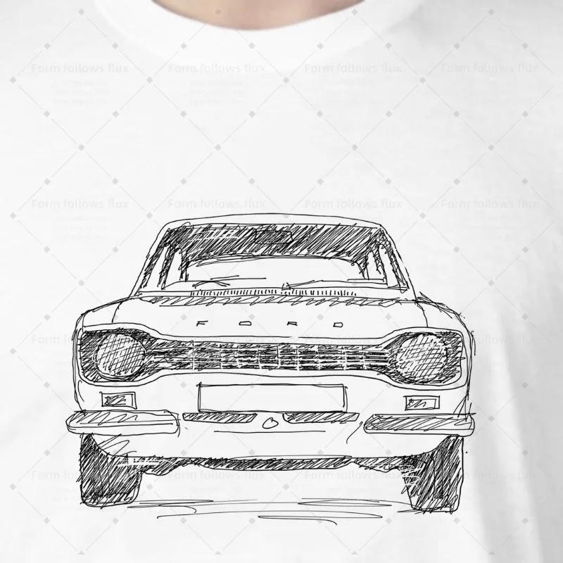 

2026 men T-Shirt Hoodie Mk 1 Classic US Car Brand Escort Back in the day Cars Dads Father's Day Hand Drawn Comic style Unisex S-