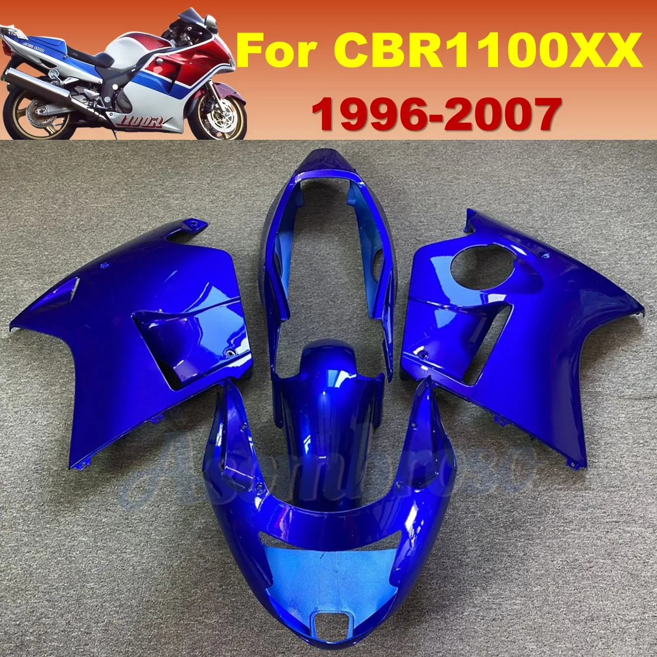 

Replacement Fairings Kit For Honda 1996-2007 2001 2002 2003 2004 2005 CBR1100XX Super Blackbird CBR 1100XX 96-07 Blue Bodywork
