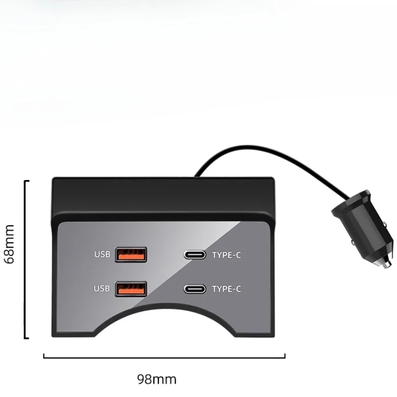 

For Toyota Sienna Granvia Docking Station Car Super Fast Charging USB Charging Cigarette Lighter Charger Interior Accessories