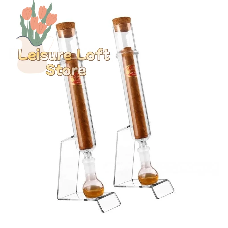 

Трубка для хьюмидора из боросиликатного стекла (265 мм) - герметичная дорожная трубка с контролем влажности для премиум-консервации сигар