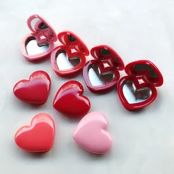 4pcs Heart Shaped Refillable Plastic Cream Bottles Travel Containers Portable Empty Lipstick Cases Storage Boxes For Cream