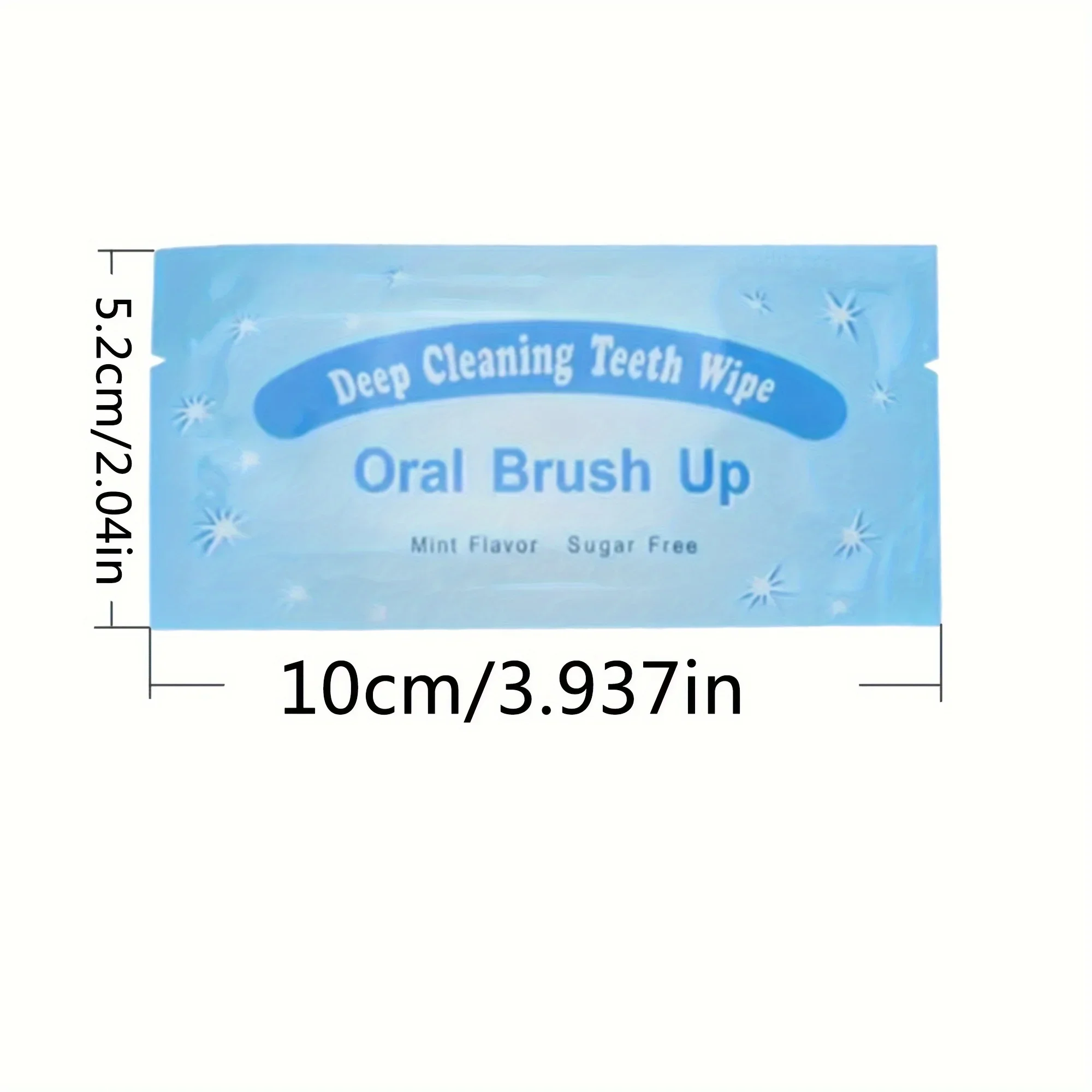 200Pcs Disposable Teeth Deep Cleaning Wipes Brush Up Woven Cloth Mint Flavor Oral Hygiene Care Tools Residue Stains Remove Wipe