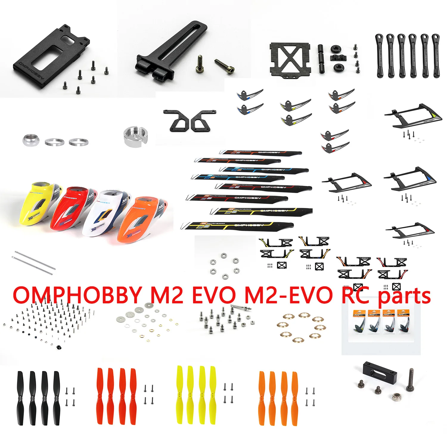 OMPHOBBY M2 EVO M2-EVO RC Double Brushless Motor Direct Drive 3D Helicopter Steering Gear Bearing Tail Motor Accessories