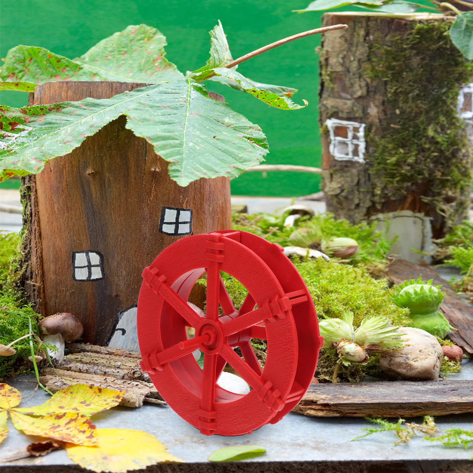 

5pcs Feng Shui Water Wheel Fish Tank Bonsai Mountain Decor nament Fountain Run Water Landscape Model Table Prop Outdoor