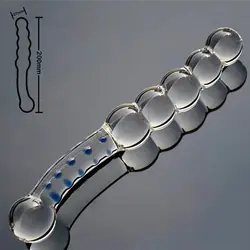 5 Beads Crystal Faux Pyrex Female Dildo Butt Butt Plug Adult Female Sex Toy Glass Butt Plug Anal Glass Stopper