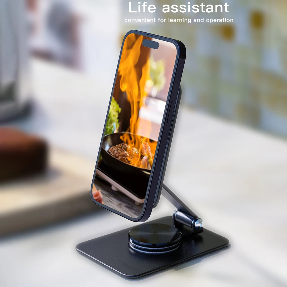 Простая двойная Складная стойка для беспроводного зарядного устройства, устойчивая портативная настольная стойка для телефона, стойка для кабинета и офиса