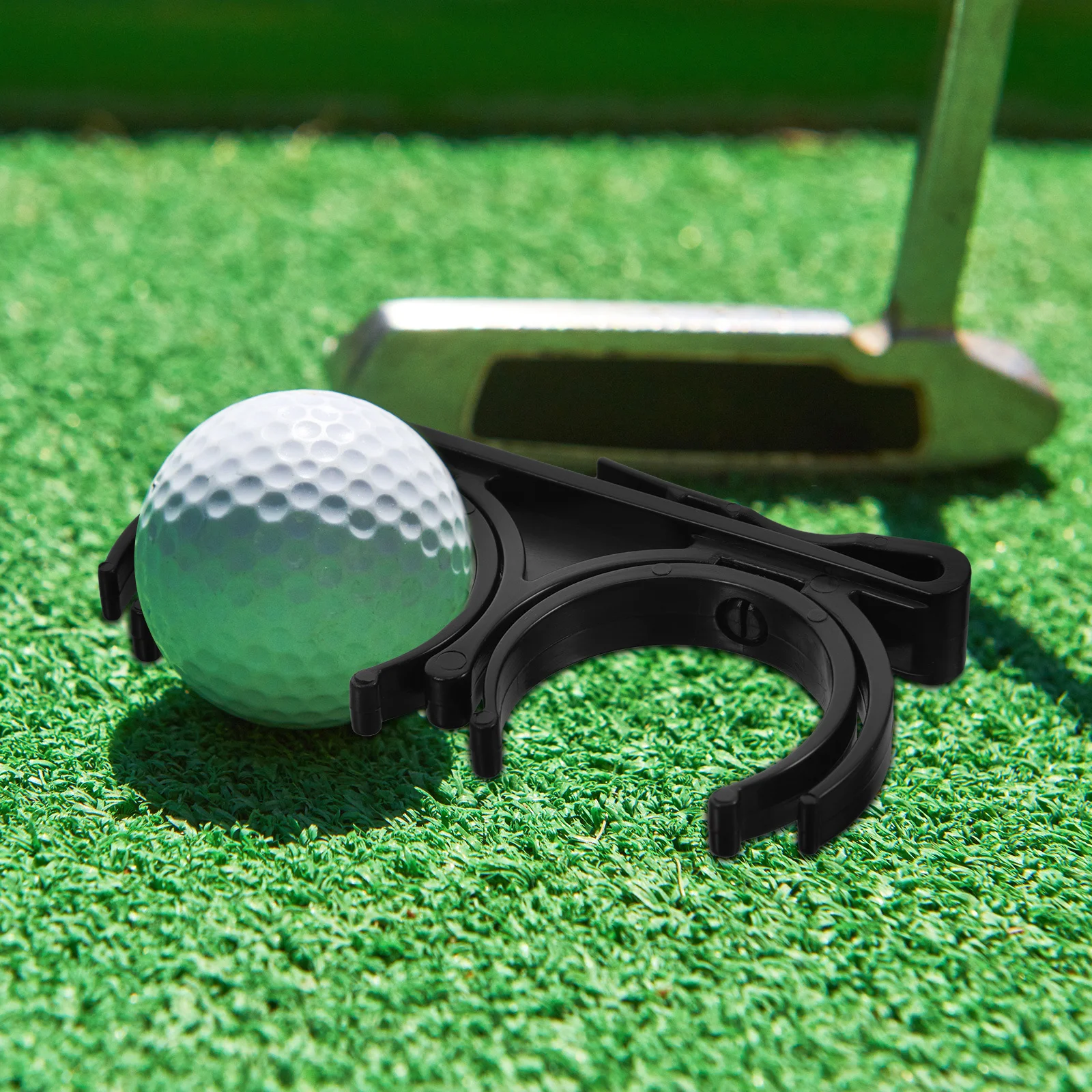 

2 pcs Ball Clip Rotatable Folding Dual Ball Holder Durable Plastic Golf Auxiliary Clip For Men Women Practice