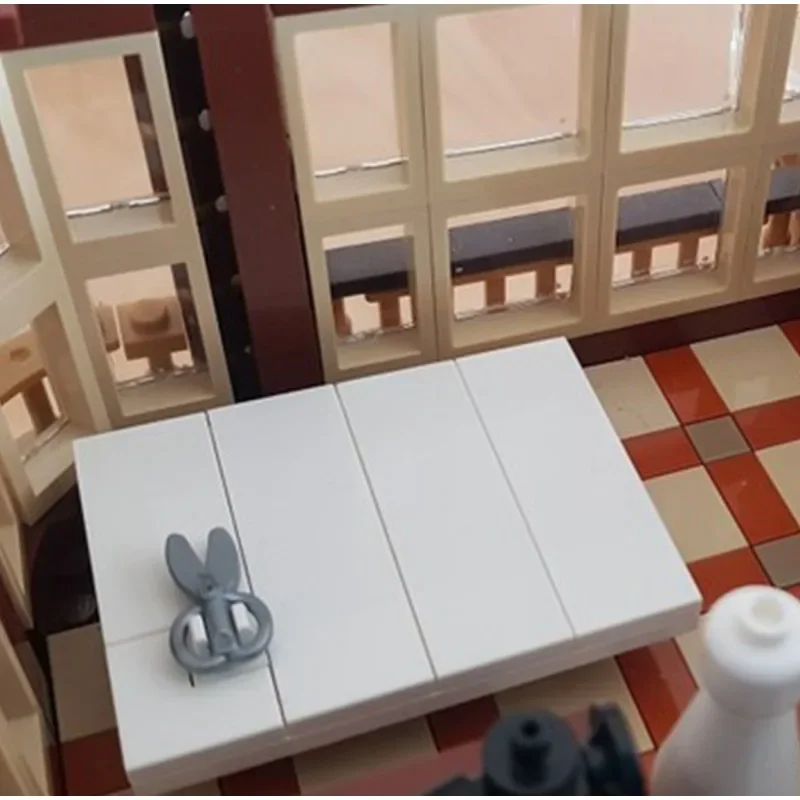 2911PCS MOC Creative Street View Fashion Salon Modular Model Architecture Building Block Education Assembly Model Kids Toy Gift