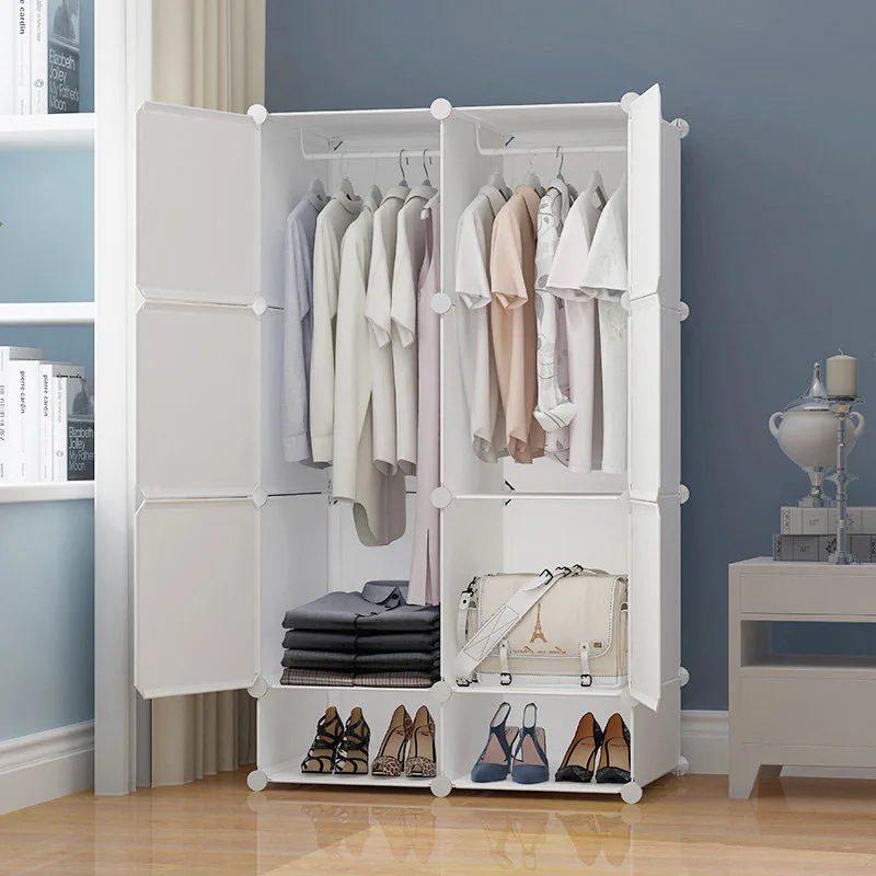 

Cabinet Modern Wardrobe Display Open Plastic Partitions Clothes Bedroom Storage Wardrobe Organizer Muebles Trendy Furniture