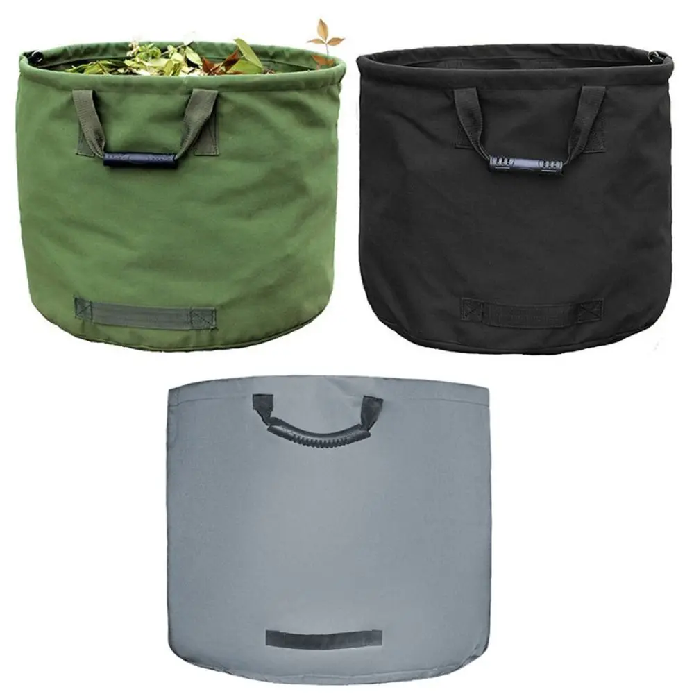 

Reinforced Garden Leaf Compost Bag Flatable Foldable Garden Leaf Storage Bag Heavy-duty Waterproof Durable Canvas Garden Bag
