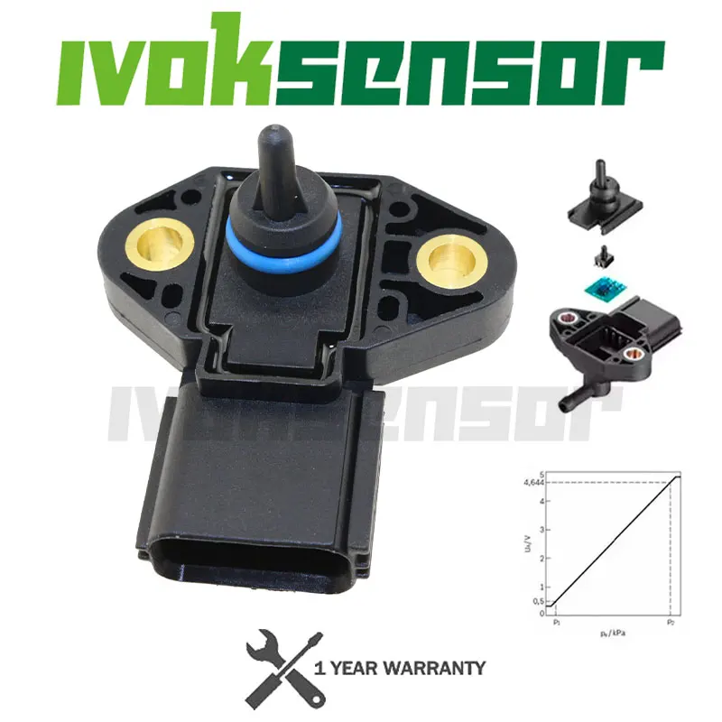 

Датчик давления топливной форсунки для Ford Escape Explorer Focus Maverick Mustang 2005 2008 2007, Crown Victoria 3F2E9G756AD