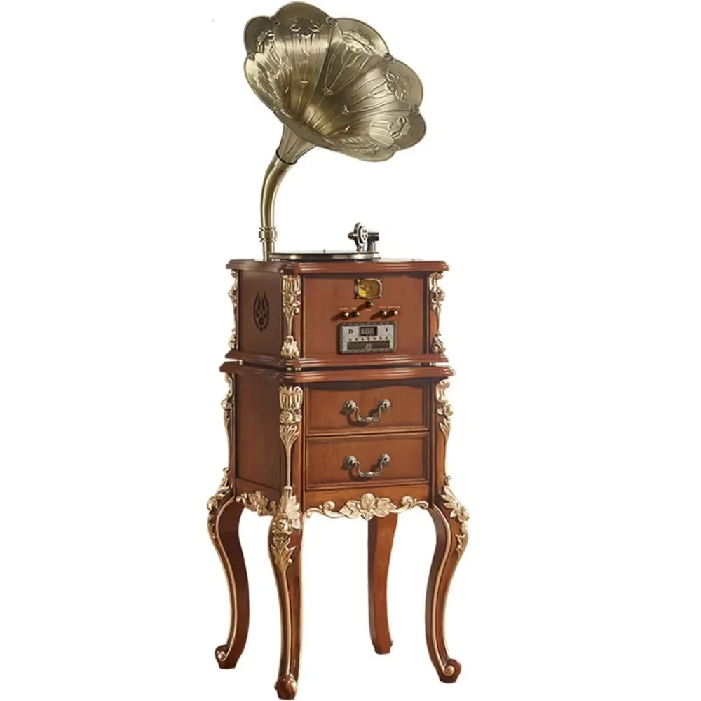 

Txy perfectly designed antique retro LP player three speed phonograph hifi music vinyl usb turntable