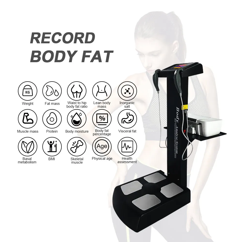 Health Fitness Body Analysis machine BMI Fat Measurement Weight Scale Human Elemental Analysis Device Body Composition Analyzer