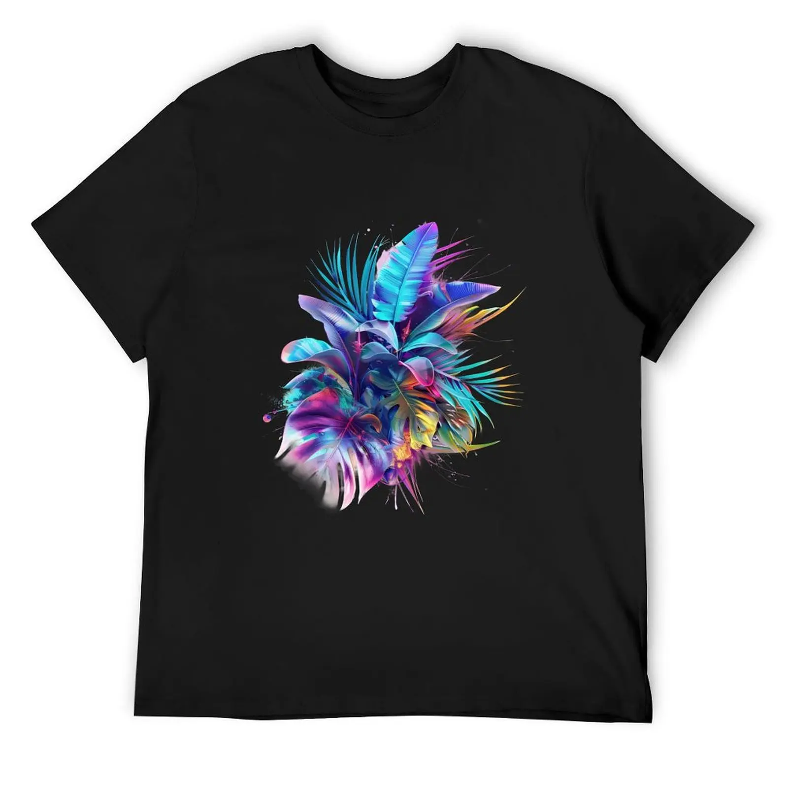 Cosmic Botanical Symphony T-Shirt custom t shirt sweat anime t shirts customizeds vintage t shirt men