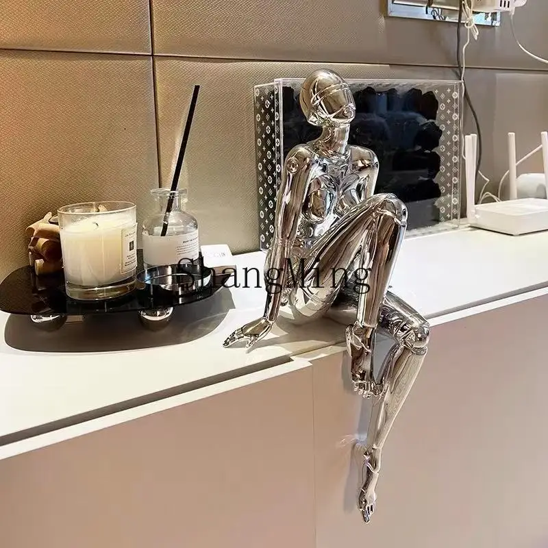 

SM new sculpture sitting ornament high-end living room entrance TV cabinet decoration