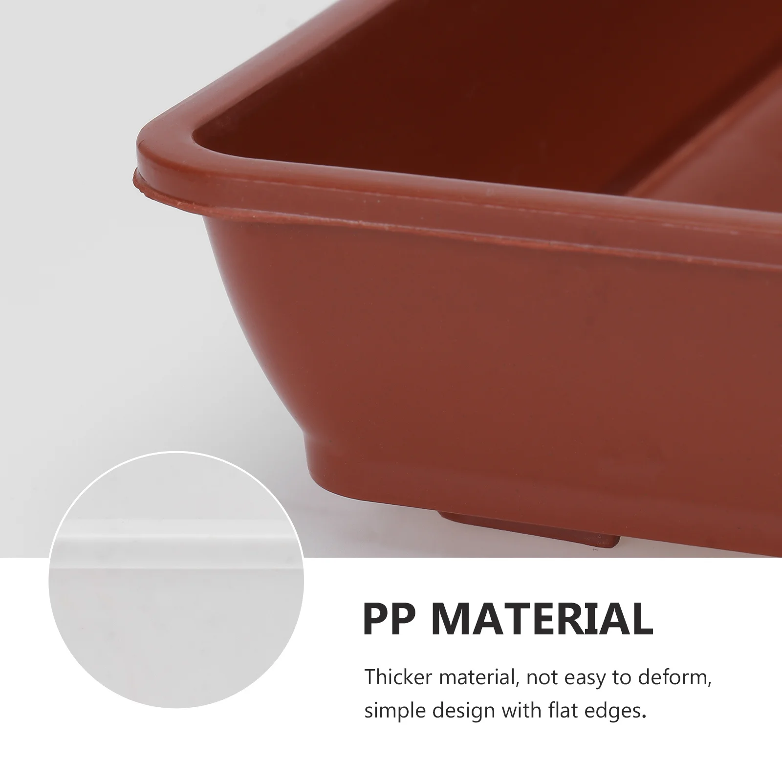 

4pcs Plastic Flowerpot Trays Durable Bonsai Base For Home Office Garden Floor Potted Plant Tray Gardening Pot Saucers