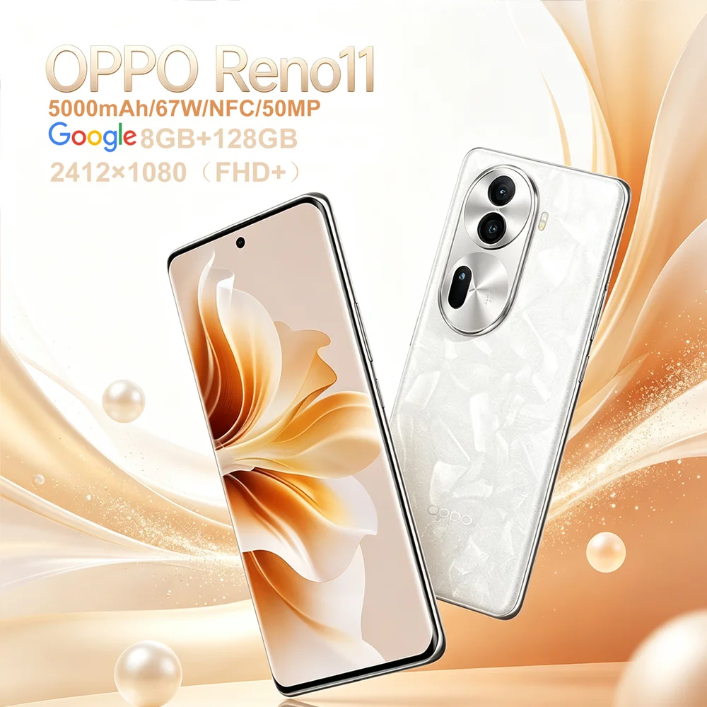 OPPO Reno11 high-value thin and fashionable smart phone DNT 7050 rear three-camera 67W super flash charge 8GB+128GB/5000mAh -GH2