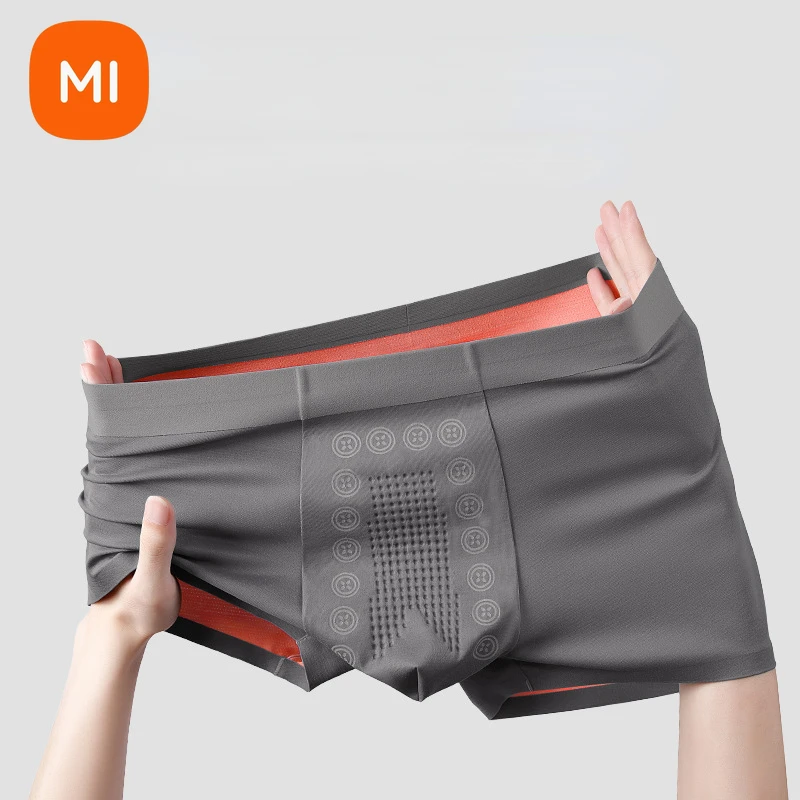 Xiaomi Mijia 3pcs Men\'s Panties Underwear Boxer Shorts Comfortable Milk Silk Underpants Cuecas Calzoncillos Boxershorts