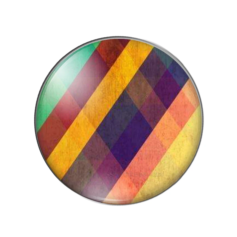 Pretty stripe pattern Round photo glass cabochon demo flat back Making findings 12mm/18mm/20mm/25mm