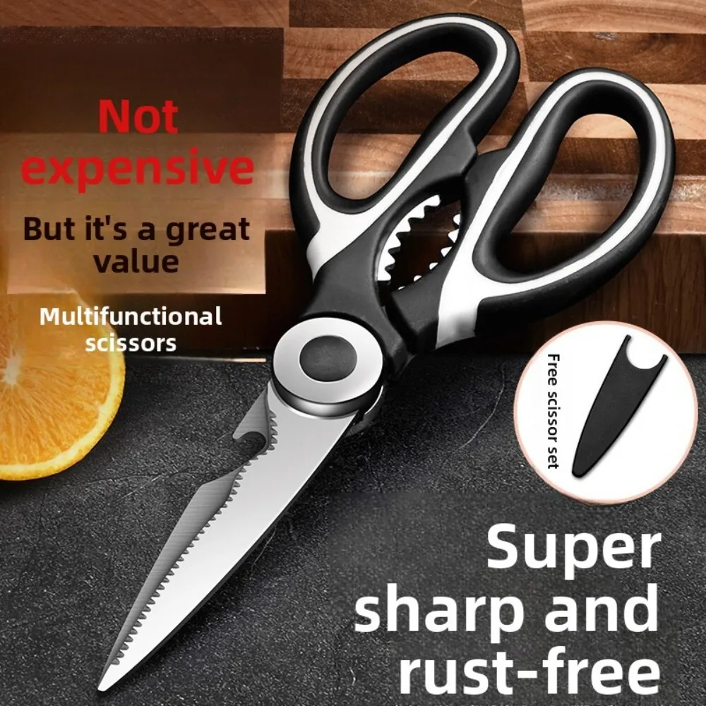 

Kitchen Scissors Stainless Steel Multi Functional Food Grade Heavy Duty Sharp Shears for Cutting Meat Poultry Herbs BBQ Cooking