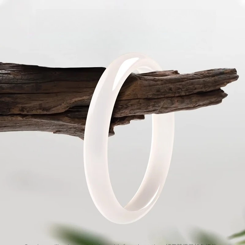 

Natural High Ice Agate Bracelet, Ethnic Style Versatile Jade Bracelet Jewelry
