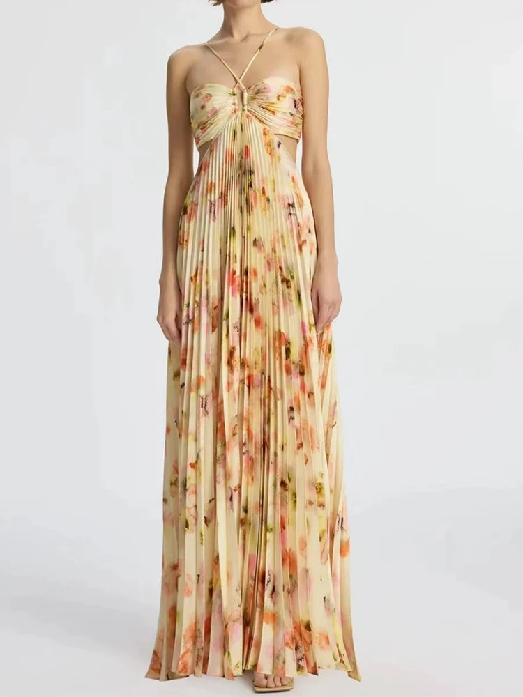 Beach Vaion Sle Estampado floral ter Dr Falda larga adelgazante con estampado floral extraordinario para mujer