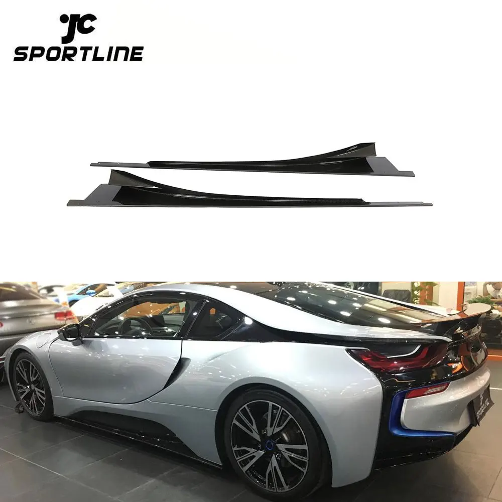 Carbon Fiber I8 Side Skirts Extension For BMW I8 Coupe 2-Door 14-18