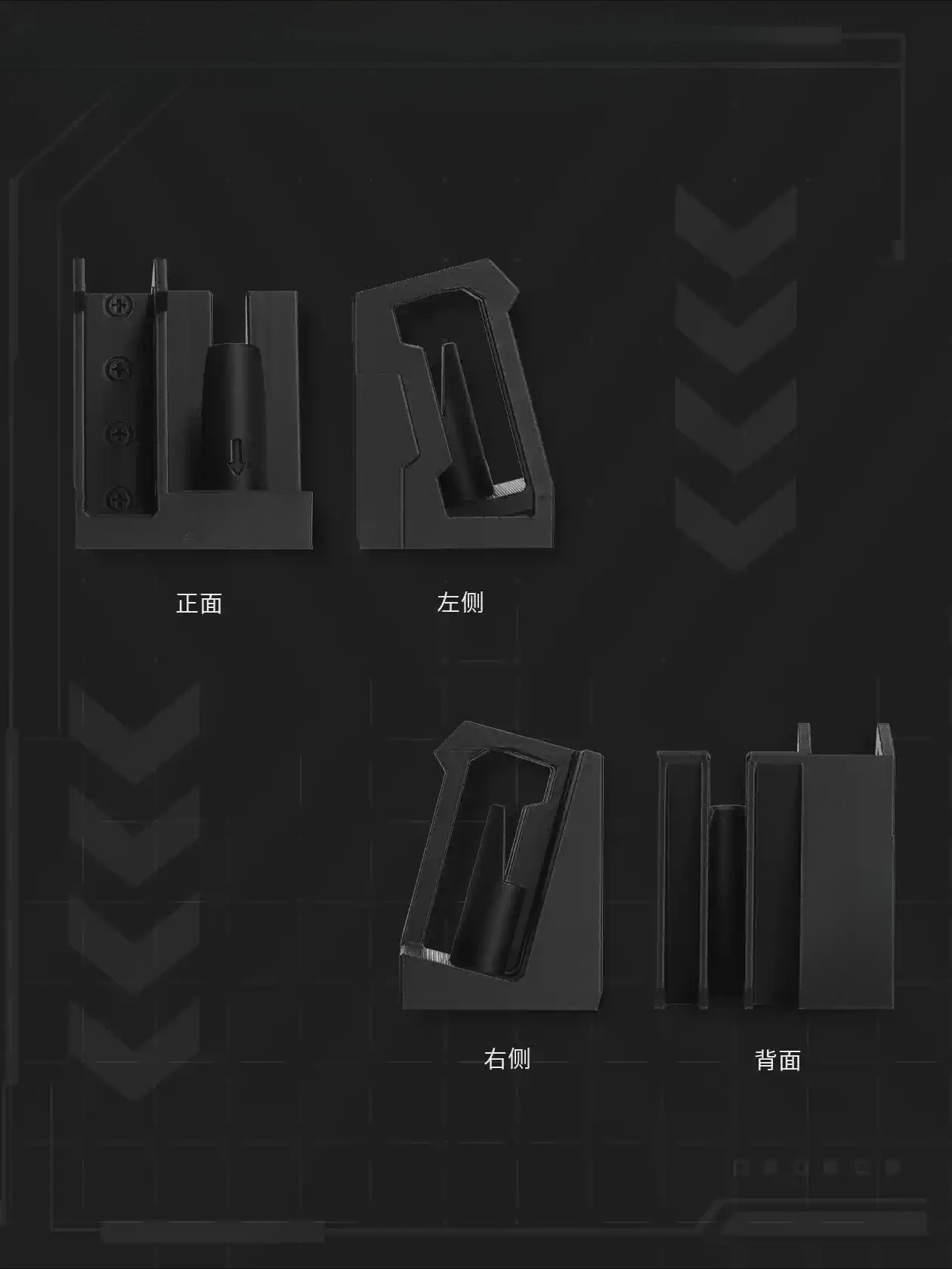 Matte PLA 3D Printed Storage Rack High Precision DIY Desktop Display Holder For 21700 Battery