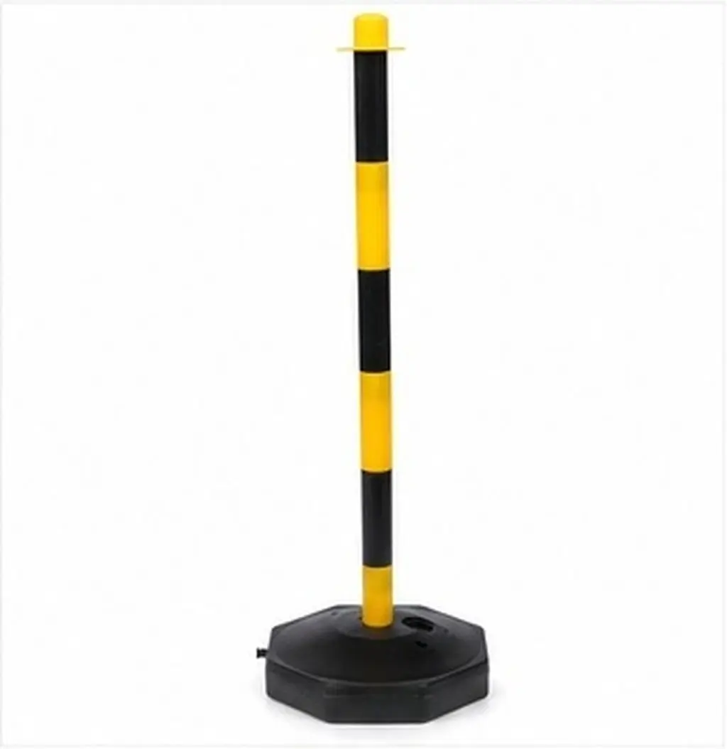 Plastic Heavy-duty Elastic Warning Column Uv-resistant Traffic Warning Post For Road Safety Construction Worker