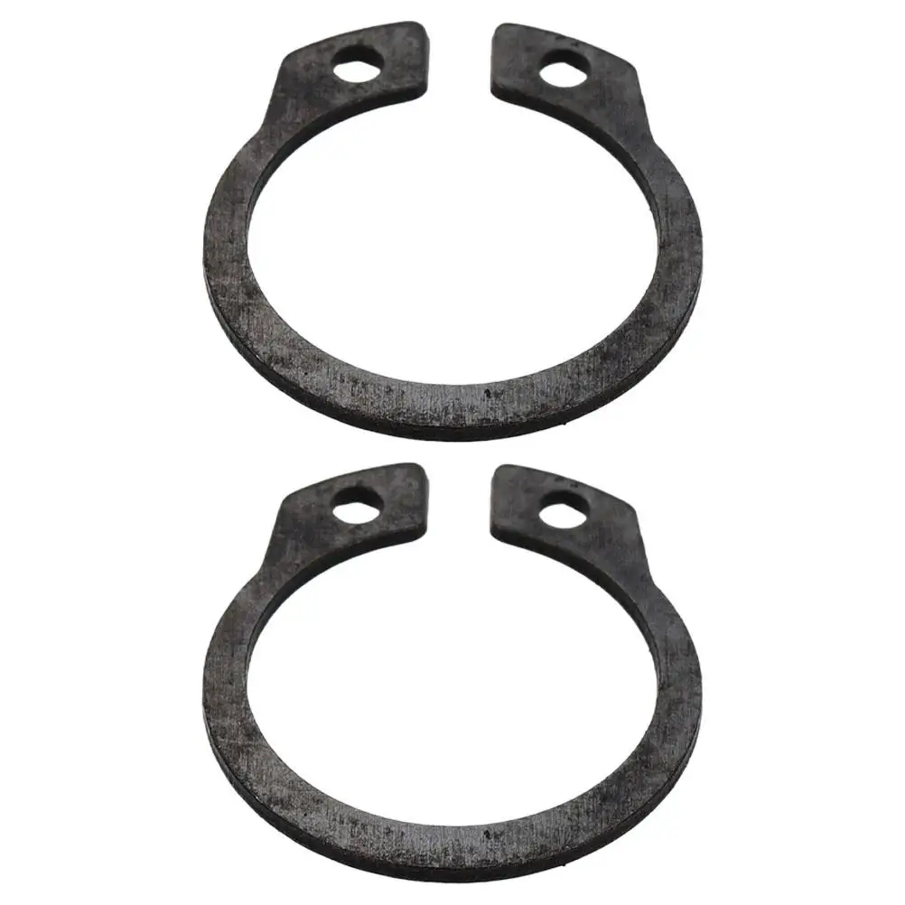 2 Pcs Hydraulic Jack Snap Retaining Clip External Circlip Rings for Bearings Black Metal Portable Stable Reliable