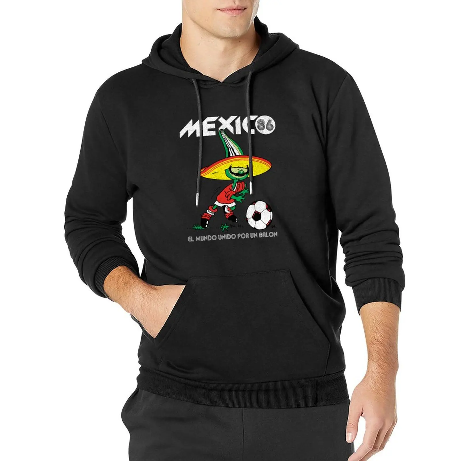 

Mexico 1986 Pullover Hoodie japanese style graphic t shirts men men's winter sweater hoodie streetwear