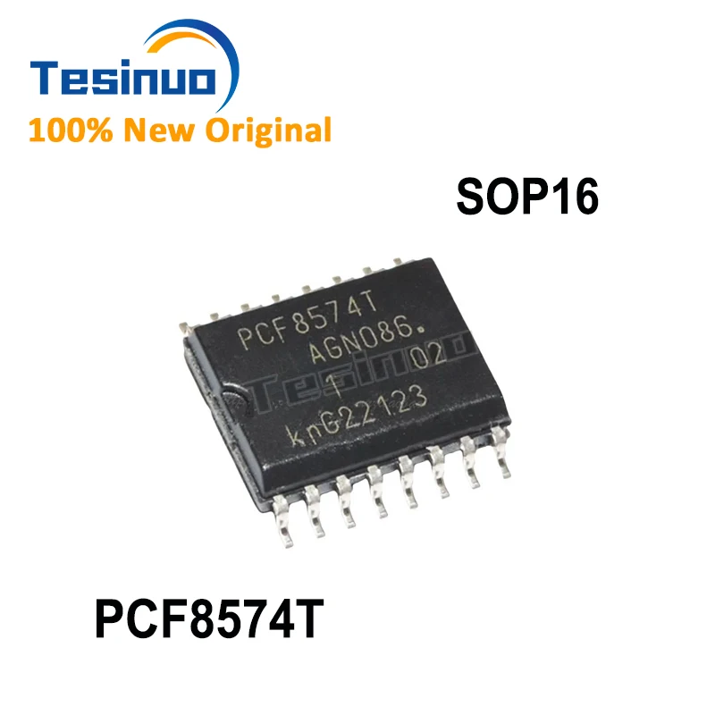 10PCS New PCF8574T Bus Remote 8‑bit IO Expander Chip SO16 SMD Integrated Circuit For Arduino MCU Application Fast Shipping
