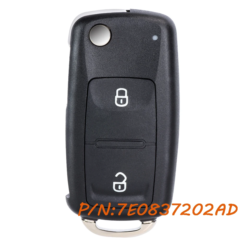 

KEYECU 7E0837202AD Дистанционный брелок для Volkswagen Amarok 2010 2011 Transporter 2012 2013 2014 2015 2016 5FA010185-02 434 МГц ID48