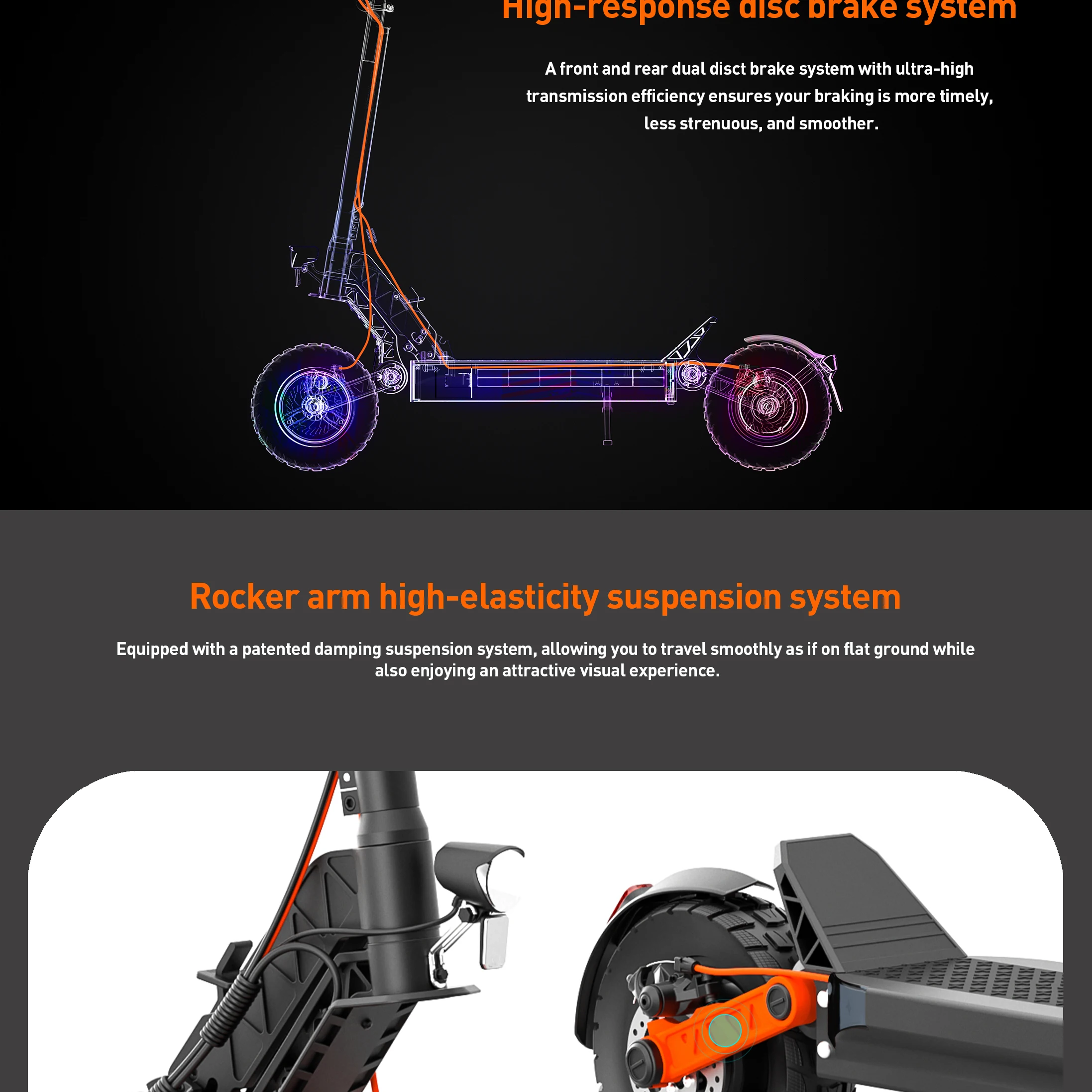 JOYOR S5PRO Elektroroller 48V 26AH Akku mit ABE-Zertifizierung Elektroroller für Städtische Tägliche Pendlerfahrten E-Scooter – Detail 5