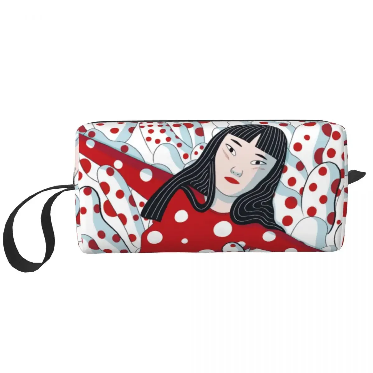 Fashion Yayoi Kusama Abstract Art Travel Toiletry Bag Women Makeup Cosmetic Bag Beauty Storage Dopp Kit